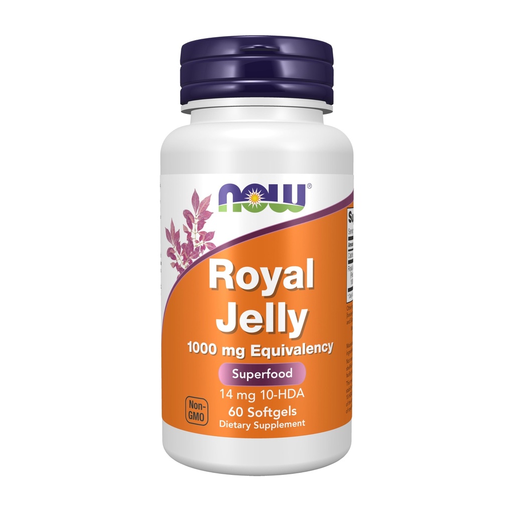 Now Foods Royal Jelly 1000mg, 60 Softgels