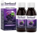Sambucol Black Elderberry Syrup - Sambucus Elderberry Syrup, Black Elderberry Liquid, Immune Support for Kids and Adults, High Antioxidants, Gluten Free - Original Formula, 4 Fl Oz, 2-Pack