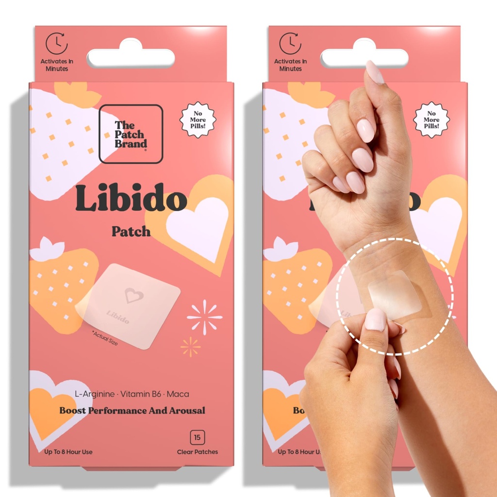 The Patch Brand Libido Patch | Natural Wellness with L-Arginine, Vitamn B6, and Maca
