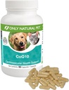 Sólo Natural Pet CoQ10 cápsulas para perros &amp; gatos – Coenzyme Q10 Ubiquinone Suplemento – Ayuda a mantener la vitalidad, energía &amp; bienestar general – 90 cuenta