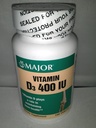 Vitamina Genérica Principal D3 400 UI Suplemento dietético Bone Health 100 Tablets