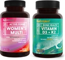BioEmblem Vitamin D3 K2 (5000IU and 200mcg) and Women's Multivitamin