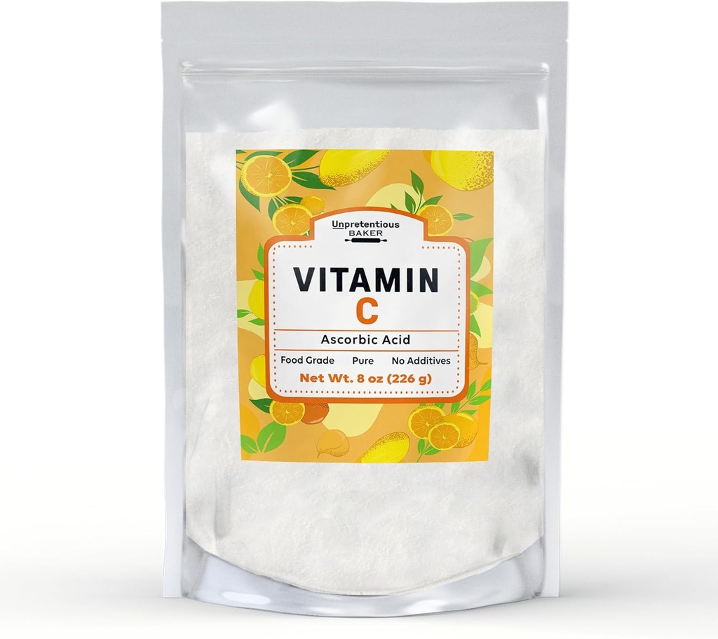 Inpretenciosa vitamina C Powder Baker ácido ascórbico, bolsa sellable