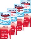 Mucinex Nasal Decongestant Spray, Sinus-Max Severe Nasal Congestion Relief Clear " Cool Nasal Spray, dura 12 horas, Fast Acting, Cooling Menthol Flavor, Packaging May Vary, 0.75 Fl Oz (Pack of 4)