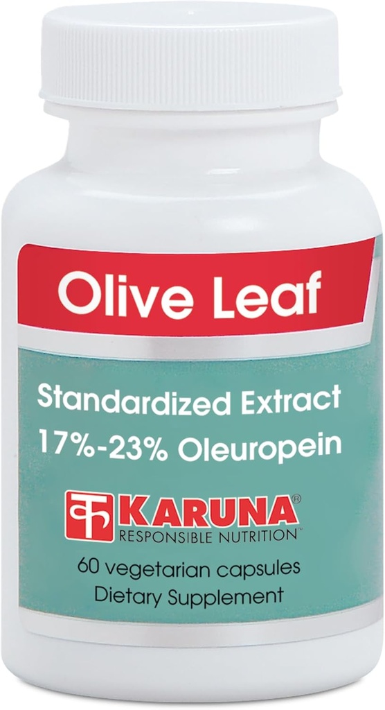 Karuna Olive Leaf Extracto 500mg, 60 cápsulas vegetarianas