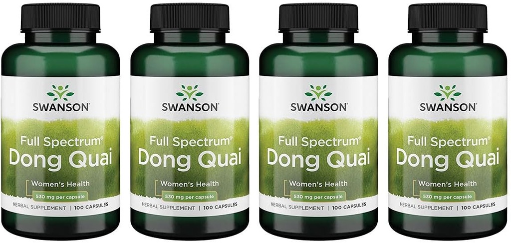 Swanson Dong Quai 530 Milligrams 100 cápsulas 4 Pack