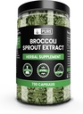 Ingredientes originales puros Extracto de brócoli (730 capsules) No hay magnesio o rifles de arroz, siempre puro, Verificado de laboratorio