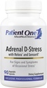 Pacientes One Adrenal D-Stress tención Suplemento para apoyar la respuesta saludable al estrés y los niveles de cortisol* vivieron con DHEA, Ashwagandha y Más Silencio 90 cápsulas