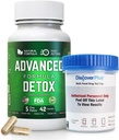 Avanzado Detox Cleanse, Detox Kit con Copa de Pruebas, Detox Natural &amp; Cleanse with Milk Thistle, Licorice Powder, and More, Body Cleanse Detox for Women and Men, 42 Capsules, 1 Pack