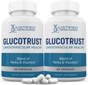 Laboratorios justificados (2 Pack Glucotrust Advanced Formula Supplement Pills 120 Capsules