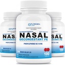 Puregen Labs Nasal Decongestant PE 3 Pack - 300 Tablets Total TEN Phenylephrine HCl 10 mg ANTE Maximum Strength ← Non Drowsy Nasal & Sinus Congestion Relief Due to Cold or Allergies