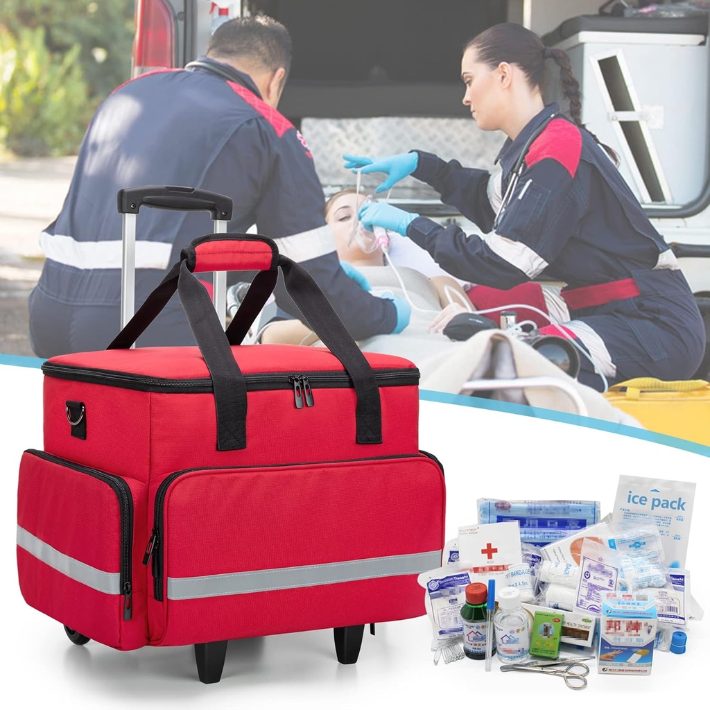 CURMIO Rolling Bolsa médica con ruedas