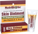 NutriBiotic – Ungüento de la piel .5 Fl Oz Silencioso con GSE, Lysine, Beeswax, Echinacea, Goldenseal, Vitamina E &amp; Más Silencio para las irritaciones de la piel menor " Apoyo a los tejidos saludables Silenciosos realizados sin gluten " .