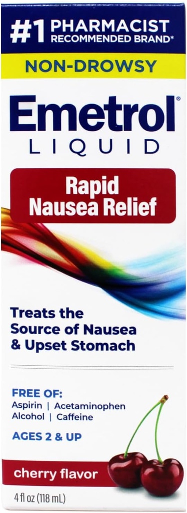 EMETROL Nausea Cherry Flavor, 4 onzas