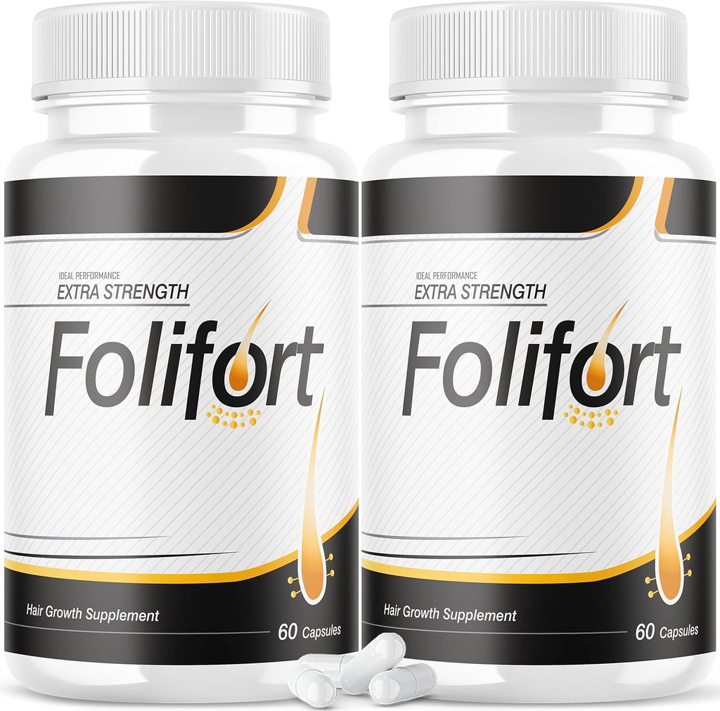 IDEAL PERFORMANCE (2 Pack) Folifort Hair Growth Pills Felfort Extra Strength Vitamins Reviews Suppliment (120 Capsules)
