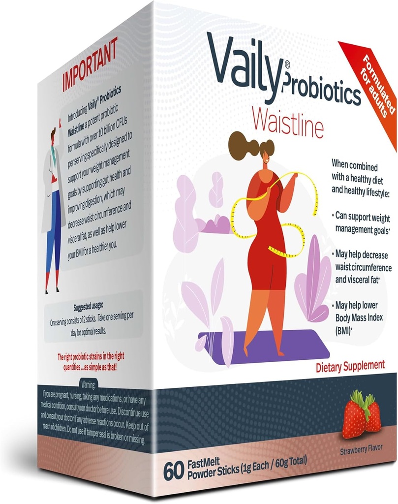 Manejo de peso Pegatinas de pólvora probiótica - 60 Pegatinas de recubrimiento oral disoluvable - Suplementos de salud de Gut para gestionar la Circunferencia de cintura de cintura - Metabolismo Suplemento para dieta saludable " Estilo de vida