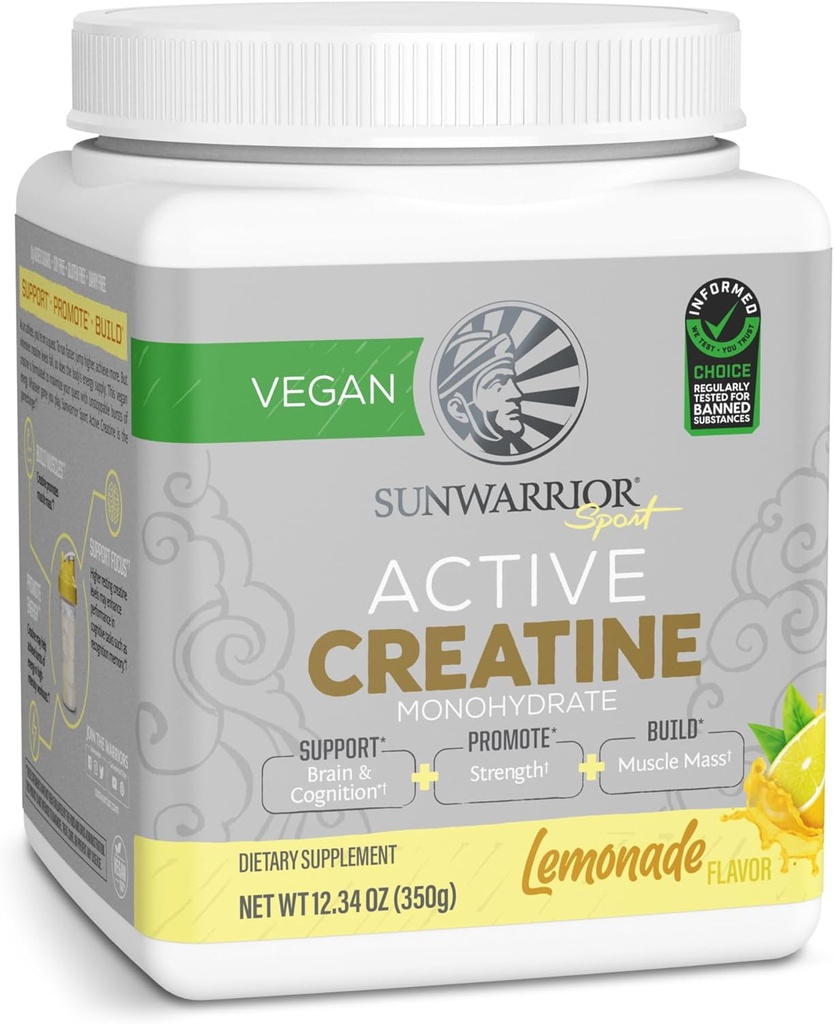 Creatine Monohydrate Powder Micronized PreWorkout Recovery Complemento Soporte Muscle Building Strength Training Cognition Vegan &amp; Keto Friendly Mixes 50 Servings Lemonade Flavored