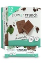 Power Crunch Protein Wafer Bares, High Protein Snacks with Delicious Taste, Chocolate Mint, 1.4 Ounce (12 Conde)