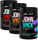 Jacked Factory X John Wick - Wick Mode Pre Workout Powder - Energía intensa, Battle-Ready Focus, Compromiso imparable, y Sheer Will - 120 Servings (3-Pack)