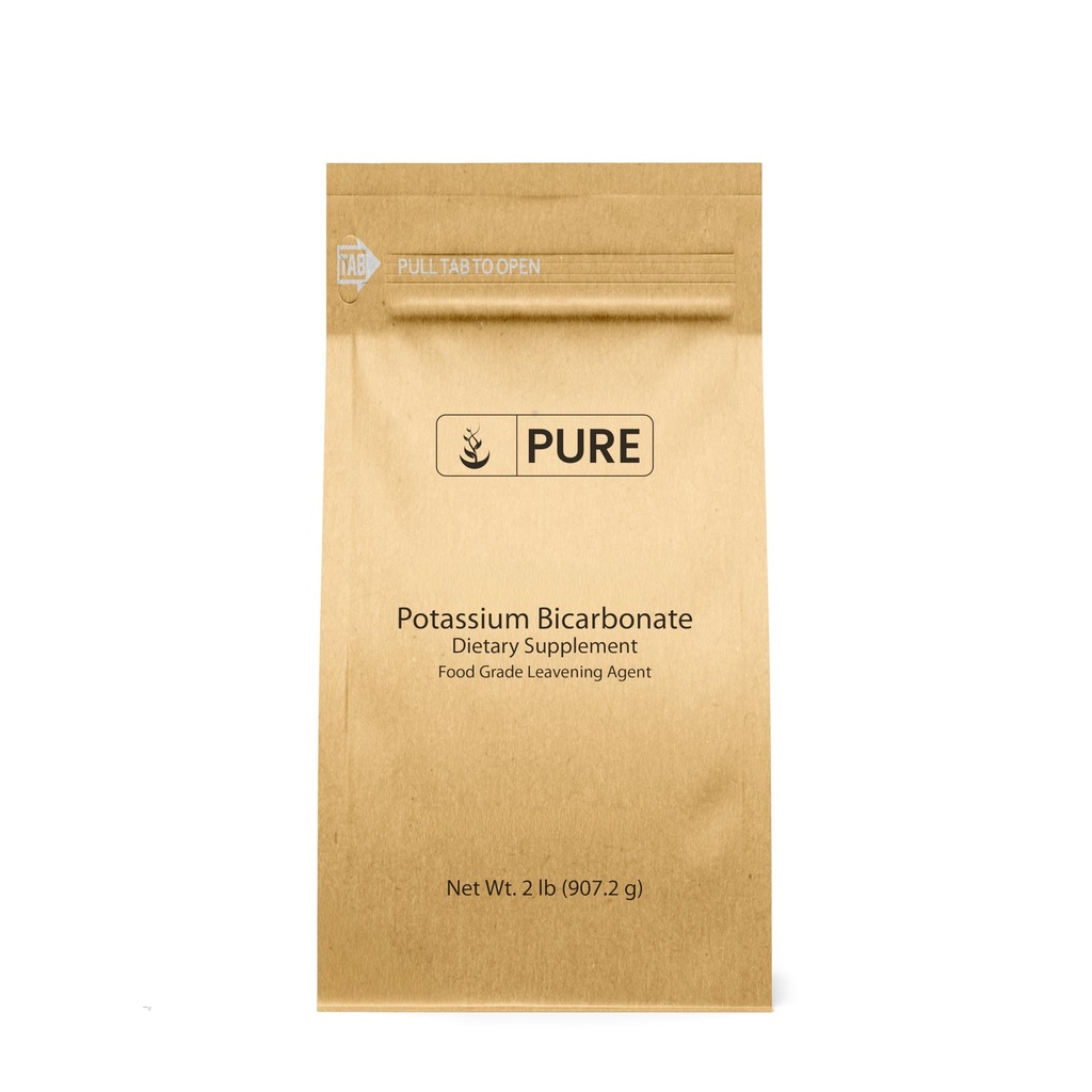 Pure Original Ingredients Potassium Bicarbonate (2 lb) Natural, Food Safe, Electrolyte, Leavening