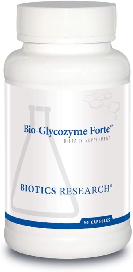 Biotics Research Bio Glycozyme Forte Multivitamin for Glycolytic Support, Vanadium, Zinc, Chromium, Manganese, Inositol, Catalase, Metabolismo saludable y Homocysteine 90 Capsules
