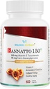 Wellness Extracto Eannatto 150mg Vitamina E Tocotrienols Suplemento con GG - envejecimiento saludable 60 softgels.
