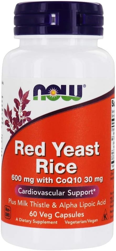 Ahora Alimentos Levadura Roja Rice600 Wcoq10 60v, 60 CT