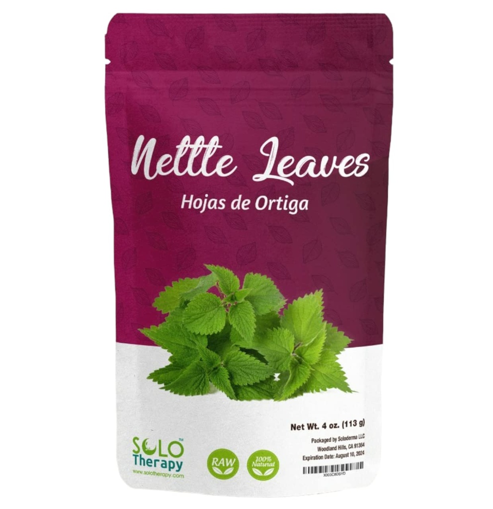 Nettle Dried Cut Leaves , 4 oz. , Hojas De Ortiga , Nettle Leaf Tea , Resealable Bag , Producto de Croacia , Envasado en los EE.UU. (Nettle Leaf 4 oz.)