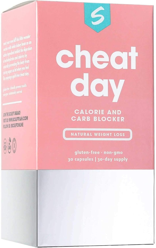 Cheat Day Calorie &amp; Carb Blocker, 30 Cuenta (1-Month Supply)
