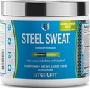 SteelFit Steel Sweat Fat-Burning Pre Workout ¦ Boost Metabolism, Incrementar Energía, Burn Fat & Calories TEN Green Apple, 30 Servimientos