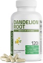 Bronson Dandelion Root High Potency Supplement, Supports General Good Health & Well-Being, Traditional Diuretic Herb - Non-GMO, 120 Vegetarian Capsules