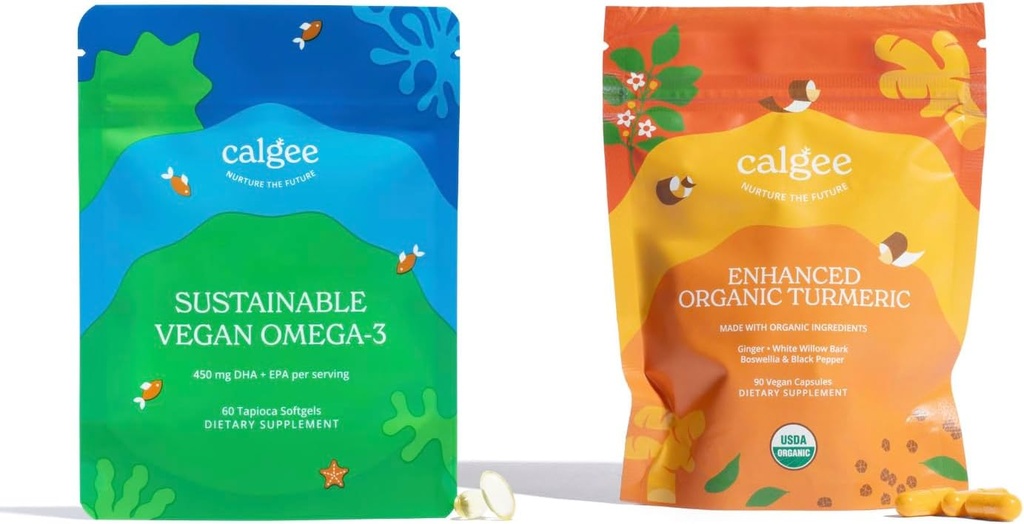 Vegan Omega-3 &amp; USDA Turmeric Orgánica