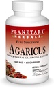 Herbals planetarios Agaricus Extrae cápsulas de espectro completo, 500 mg, 60 Conteo