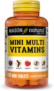 MASON NATURAL Mini Multi Vitamins, Vitamins A, C, D3, E, B1, B2, B3, B6, B12, Folate and Calcium for Overall Health, 100 Day Supply