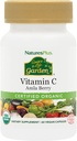 Naturalezas Plus Fuente de Vida Jardín Certificado Vitamina Orgánica C - 500 mg, 60 cápsulas veganas - Suplemento de Apoyo Integral a la Inmunidad Alimentaria, Antioxidante - Vegetariano, Libre de gluten - 30 Servimientos