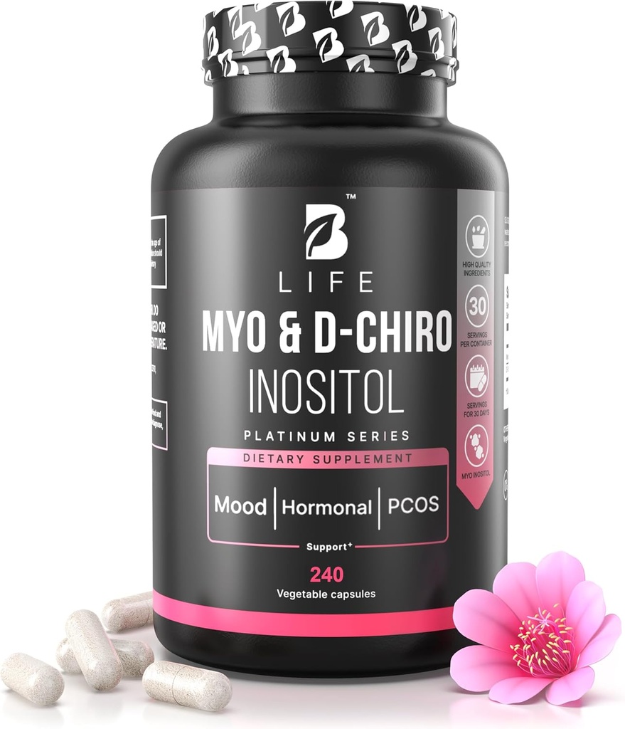 Myo-Inositol " D-Chiro Inositol 40:1 for Women Inositol Supplement for Women ← Equilibrio hormonal, Fertilidad " Ciclo TEN Vitamina B8, Insulina " Flo Ovarian Support TEN 240 Caps