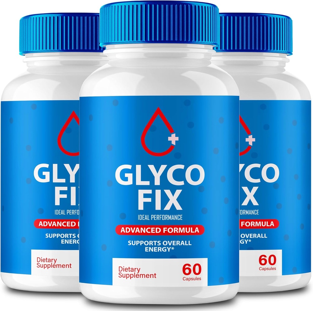 IDEAL PERFORMANCE Glycofix Capsules, Glycofix Support Supplement Pills - Maximum Strength, GlycoFix Health & Wellness Capsules, GlycoFix All Natural Formula, GlycoFix Capsules Reviews (3 Pack)