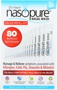 Nasopure Nasal Wash, Value Refill Kit, “The Nicer Neti Pot” Sinus Wash Kit, Comfortable Nasal Rinse 80 Salt Packets (3.75 Grams Each), Nasal Congestion, Cold, Flu, Allergy, Nasal Irrigation System