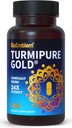 BioEmblem Turmeric Curcumin with Clinically Studied TurmiPure - 1 Small Cap Daily, 24x More Absorption Than Others - Joint Support, Healthy Inflammation Tumeric Supplements - Non-GMO - 30 Servings