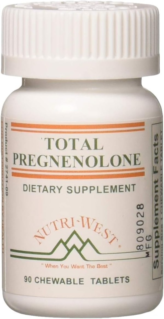 Nutri West Total Pregnenolone - 90 Tabletas Chewable