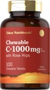 Carlyle Vitamina C Chewables ← 1000mg ← 100 Tablets Natural Orange Flavor ¦ Vegetarian, Non-GMO &amp; Gluten Free Supplement tención Tahoe Nutritionals