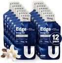 UCAN Edge Energy Gel Shots, Vanilla Latte + Caffeine (12, 2 Ounce Packets) para Running, Training, Workouts, Fitness, Cycling, Crossfit ← Sugar-Free, Vegan, &amp; Keto Friendly Energy