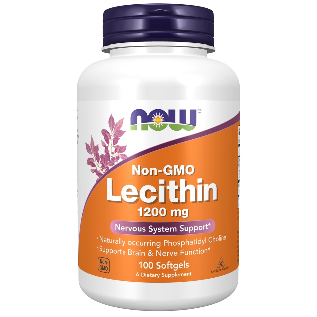 Now Foods Lecithin 1200mg, Soft-gels, 100-Count