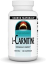 Fuente Naturales L-Carnitina 500 mg para Energía Metabólica - 120 cápsulas