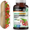 BIO KRAUTER Sarsaparilla Root Capsules - 1000 mg Strength - 250 Vegan Sarsaparilla Extract Caps - No Fillers