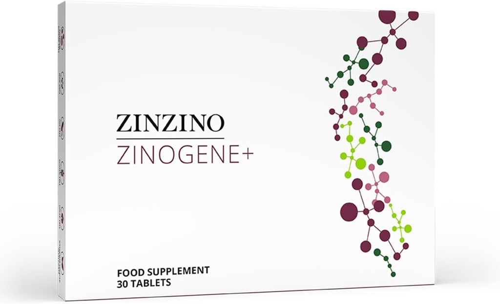 ZinoGene+ - Suplemento de limpieza profunda con fucoidanos, polifenoles, vitamina C " Zinc - apoya la salud revitalizada - 30 tabletas