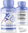 BioMag 5 Suplemento Complejo de Magnesio para Mujeres y Hombres, 100 cápsulas - Formulado en EE.UU. - BioActive y BioAvailable Magnesium Glycinate Malate Citrate Orotate y Biglycinate Chelate Suplementos