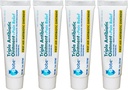 Globo (4 Pack Triple Antibiótico + Intento de alivio de dolor 1oz, Antibiótico de primeros auxilios, dolor de soothes, cortes, quemaduras y garrapatas 24 horas protección de infecciones