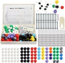 YOPAY 240 piezas Molecular Model Kit, Química Orgánica e Inorgánica Modelo de Estructura Molecular, 86 átomos y 153 enlaces y 1 Short Link Remover Herramienta
