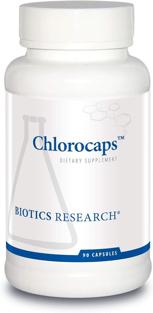 Biotics Research Chlorocaps Chlorophyllins, Vitamins, SOD & Catalase, Good Source of Magnesium 90 Caps